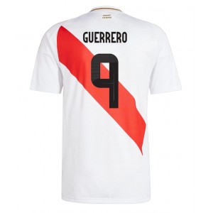 Fotbalové Dres Peru Paolo Guerrero #9 Domácí Oblečení Copa America 2024 Krátký Rukáv